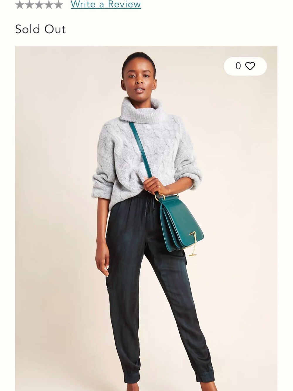 NWT Anthropologie Jamie Cargo Joggers